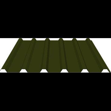 Polyester Paint Coated Steel Box Profile Roofing Sheet (32/1000) - Cut to Length