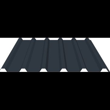PVC Plastisol Coated Steel Box Profile Roofing Sheet (32/1000) - Cut to Length