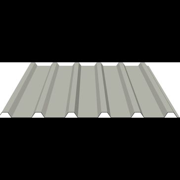 PVC Plastisol Coated Steel Box Profile Roofing Sheet (32/1000) - Cut to Length
