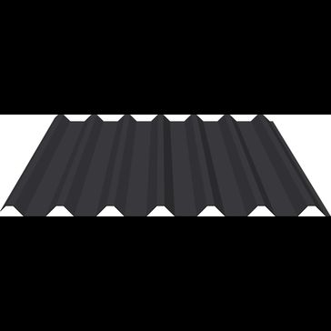 Polyester Paint Coated Steel Box Profile Roofing Sheet (34/1000) - Cut to Length