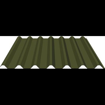 Polyester Paint Coated Steel Box Profile Roofing Sheet (34/1000) - Cut to Length