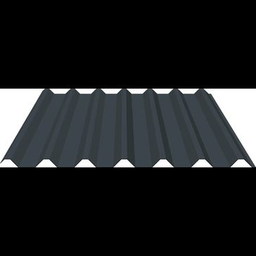 PVC Plastisol Coated Steel Box Profile Roofing Sheet (34/1000) - Cut to Length