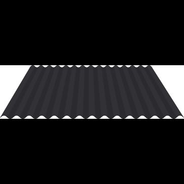 PVC Plastisol Coated Steel Corrugated Roofing Sheet (14/3) - Cut to Length